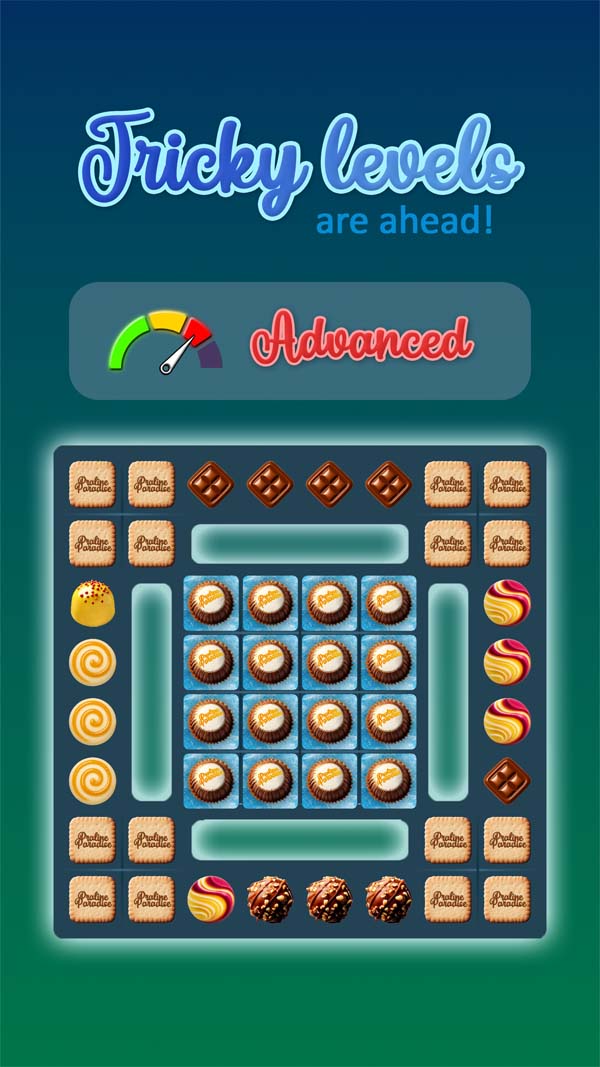Praline Paradise screenshot: a mini-game